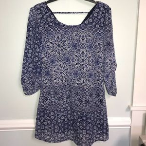 Patterned Shift Dress